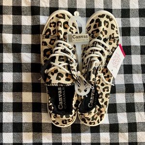 NWT! Leopard print slip on shoes!